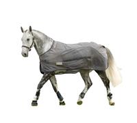 Couverture anti-mouches pour cheval pour pluie Waldhausen Comfort Gris 155 cm