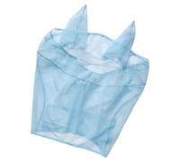 Couverture Anti-Mouches pour Chevaux, Couvre-Visage en | Couverture des oreilles, conception à muselière ouverte, utilisation par temps chaud bleu clair pour des routines