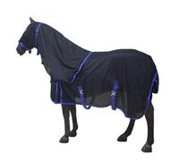 Couverture Anti-Mouches Vêtements pour Chevaux, draps Anti-Mouches pour Chevaux Feuille de Maille de Cheval Respirante Bug Mosquito Fly Protection UV Cool Equine Summer Cool Equine Summer Sheet