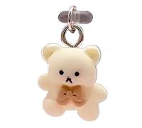 Couverture anti-plaie USB C, couverture USB C,Bouchon anti-pauvre Bear Cartoon Type C | Protection de porte de téléphone portable, pendentif de bouchon anti-poussière, pendentifs avec bouchons