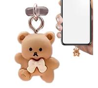 Couverture anti-plaie USB C, couverture USB C,Bouchon anti-pauvre Bear Cartoon Type C | Protection de porte de téléphone portable, pendentif de bouchon anti-poussière, pendentifs avec bouchons