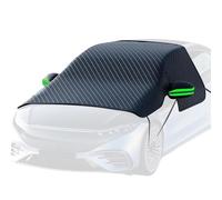 Couverture antigel pour Pare-Brise pour véhicules - Protection en Verre de 263 x 117 cm, Pare-Neige en Tissu Oxford, Protection d'écran imperméable épais avec Style de Verrouillage | Outil