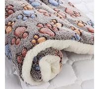 Couverture apaisante et douillette pour chat, tapis chaud pour chien/chat avec imprimés mignons - Couverture chaude pour animal de compagnie - Disponible dans une variété de tailles pour s'adapter à