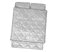 Couverture argentée de réfrigérateur, Couvercle d'abat-jour for réfrigérateur et congélateur, argent, plusieurs tailles(700x700mm)