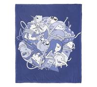 Couverture au toucher soie Adventure Time Ball Of Fun Aggretsuko Comics 50"""" x 60"""" (D0102HAR6I7.)