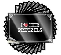 Couverture avec citation Southern I Love Her Bretzels pour homme - Décoration d'intérieur facile à décoller (12 x 18 cm)