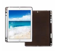 Lobwerk Étui fin pour Apple iPad Pro 11" 2018 avec compartiment pour stylet Apple en gel TPU ultra fin et souple Noir