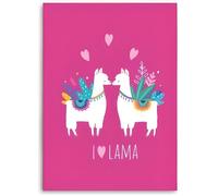 Couverture - Aymax - Lama Rose - 130 x 160 cm - Polyester - Enfant