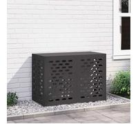 vidaXL Housse de climatiseur Acier rectangulaire Noir 100 x 50 x 70 cm Robuste
