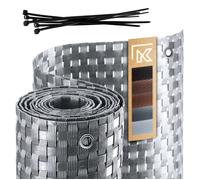Couverture Balcon Technorattan 1x4m Grise, Protection et Intimité KADAX