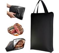 Couverture BBQ 23 Pouces - Sac Isotherme pour Garder la Viande au Chaud après Cuisson, Accessoire de grillade, Cadeau Homme - Idéal pour fête des pères, Anniversaire, Pâques
