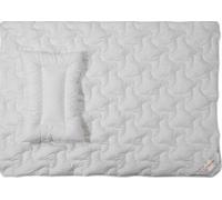 Couverture bébé 100x135 oreiller 40x60 Bambou blanc avec fibres de bois de bambou Inter Widex
