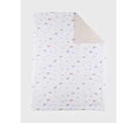 Couverture Bébé 75* Mousseline De Coton Bio Ecru 75X100