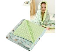 Couverture Bebe Coton en Polaire 100x80cm, Couverture Nomade BéBé Nomade BéBé à Double Face pour GarçOn Et Fille