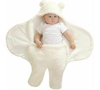 Couverture bébé emmaillotage unisexe - Sac couchage nid ange - Naissance blanc 0-3 mois