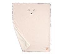 Couverture Bébé En Velours Cotelé Et Sherpa Ecru