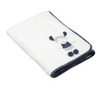 Couverture bébé 75X100cm en velours blanc blanc TU