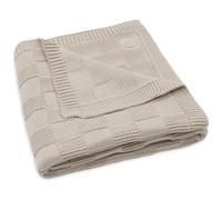 Jollein Box Knit Couverture pour bébé - Sable chaud - 75 x 100 cm - 100% coton - Pour berceau de bébé - 1.0 TOG - Certifié GOTS