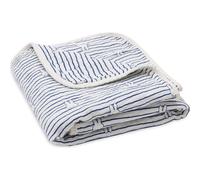 Jollein Couverture pour bébé Miffy Stripe Navy, 75 x 100 cm, 100% Coton, pour Berceau de bébé, Couverture en Mousseline, tog 0,5, certifiée Oeko-Tex