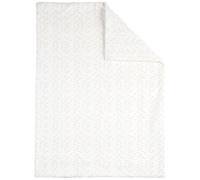 Nattou Couverture douillette pour Bébé en coton et polyester, Env. 135 cm, Flo, Oli & Ernest, Blanc