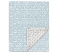 Couverture Bébé Et Enfant en Minky Douce Et Coton Oeko Tex pour Lit Bebe - 75x100 Cm - Couverture Enfant Maternelle pour Sieste - Plaid Bebe - Cadeau Naissance Fille Ou Garçon - Couette Bébé Hiver