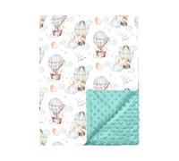 Couverture Bébé Garçon - Doudou Chaud Doux et Confortable,pour Emmaillotage Poussette Siège Auto Dodo Voyage Camping