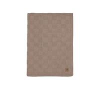 Couverture Bébé Jollein - Box Knit - Milky Coffee - 100x150 cm - 100% Coton - Pour Lit Enfant - 1.0 TOG - Certifié GOTS