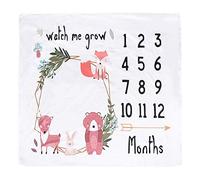 Couverture Bébé Mensuelle 120cm, Tapis Mois Bébé Souvenirs, Couverture Étape Photographie