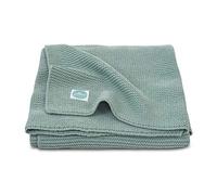 Jollein Couverture de Lit en Tricot Basique, 150 cm Longueur x 100 cm Largeur, Vert Forêt