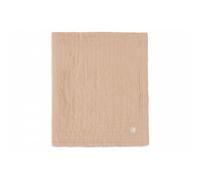 Couverture berceau 75x100 cm Gaze de coton Jacquard Biscuit