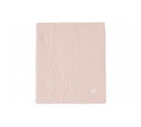 Jollein Couverture pour bébé en muslin jacquard, rose sauvage, 75 x 100 cm, 100% coton, pour berceau bébé, 0,5 tog, certifiée GOTS, motif jacquard