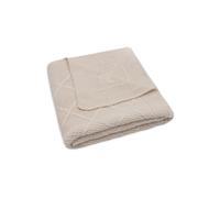 Jollein Couverture pour bébé - Check Knit, Oatmeal - 75 x 100 cm - 60% Coton, 40% Acrylique - pour Berceau de bébé - 1.0 TOG - Certifié Oeko-Tex - Motif tricoté