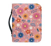 Couverture Bible Bleu Orange Imperméable Pochette Livre, 4 Tailles Différentes Polyvalent Couverture Bible Cuir Pour Femmes Et Hommes, Peut Stocker Des Livres Et Des Stylos, Avec Poignée