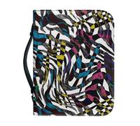 Couverture Bible Géométrie Imperméable Pochette Livre, 4 Tailles Différentes Polyvalent Couverture Bible Cuir Pour Femmes Et Hommes, Peut Stocker Des Livres Et Des Stylos, Avec Poignée