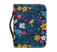 Couverture Bible Grand Bleu Jaune imperméable Pochette Livre, Avec Fermeture Zippée Polyvalent Sac De Transport Pour Femmes Et Hommes, Peut Stocker Des Livres Et Des Stylos, Avec Poignée
