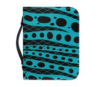 Couverture Bible Grand Bleu Noir Protege Livre Imprimée - 4 Tailles Différentes Couverture Bible Cuir, Avec Zip Poignée Imperméable pour homme et femme