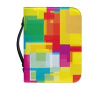 Couverture Bible Grand Jaune, Orange, Vert imperméable Pochette Livre, Avec Fermeture Zippée Polyvalent Sac De Transport Pour Femmes Et Hommes, Peut Stocker Des Livres Et Des Stylos, Avec Poignée