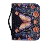 Couverture Bible Grand Jaune Violet imperméable Pochette Livre, Avec Fermeture Zippée Polyvalent Sac De Transport Pour Femmes Et Hommes, Peut Stocker Des Livres Et Des Stylos, Avec Poignée