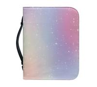 Couverture Bible Grand Jaune Violet Protege Livre Imprimée - 4 Tailles Différentes Couverture Bible Cuir, Avec Zip Poignée Imperméable pour homme et femme