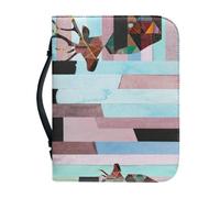 Couverture Bible Grand Modèle Violet imperméable Pochette Livre, Avec Fermeture Zippée Polyvalent Sac De Transport Pour Femmes Et Hommes, Peut Stocker Des Livres Et Des Stylos, Avec Poignée