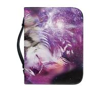 Couverture Bible Grand Modèle Violet imperméable Pochette Livre, Avec Fermeture Zippée Polyvalent Sac De Transport Pour Femmes Et Hommes, Peut Stocker Des Livres Et Des Stylos, Avec Poignée
