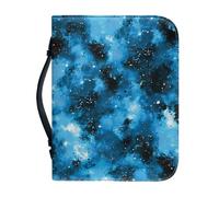 Couverture Bible Grand Noir Bleu imperméable Pochette Livre, Avec Fermeture Zippée Polyvalent Sac De Transport Pour Femmes Et Hommes, Peut Stocker Des Livres Et Des Stylos, Avec Poignée