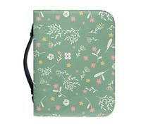 Couverture Bible Grand Vert, Jaune, Rose Protege Livre Imprimée - 4 Tailles Différentes Couverture Bible Cuir, Avec Zip Poignée Imperméable pour homme et femme