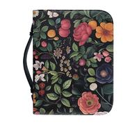 Couverture Bible Grand Vert, Noir, Jaune Protege Livre Imprimée - 4 Tailles Différentes Couverture Bible Cuir, Avec Zip Poignée Imperméable pour homme et femme