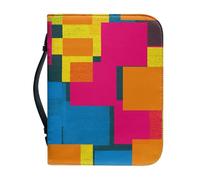 Couverture Bible Jaune Bleu Imperméable Pochette Livre, 4 Tailles Différentes Polyvalent Couverture Bible Cuir Pour Femmes Et Hommes, Peut Stocker Des Livres Et Des Stylos, Avec Poignée