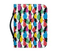 Couverture Bible Jaune, Bleu, Vert Imperméable Pochette Livre, Polyvalent Couverture Bible Cuir Pour Femmes Et Hommes, Peut Stocker Des Livres Et Des Stylos, Avec Poignée