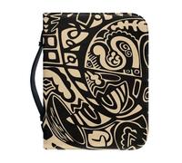 Couverture Bible Jaune Noir Imperméable Pochette Livre, 4 Tailles Différentes Polyvalent Couverture Bible Cuir Pour Femmes Et Hommes, Peut Stocker Des Livres Et Des Stylos, Avec Poignée
