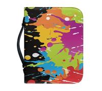 Couverture Bible Jaune, Vert, Bleu Imperméable Pochette Livre, Polyvalent Couverture Bible Cuir Pour Femmes Et Hommes, Peut Stocker Des Livres Et Des Stylos, Avec Poignée