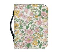 Couverture Bible Jaune, Vert, Rose Imperméable Pochette Livre, 4 Tailles Différentes Polyvalent Couverture Bible Cuir Pour Femmes Et Hommes, Peut Stocker Des Livres Et Des Stylos, Avec Poignée