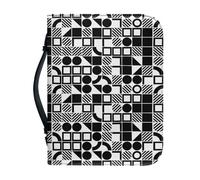 Couverture Bible Modèle Noir Imperméable Pochette Livre, 4 Tailles Différentes Polyvalent Couverture Bible Cuir Pour Femmes Et Hommes, Peut Stocker Des Livres Et Des Stylos, Avec Poignée